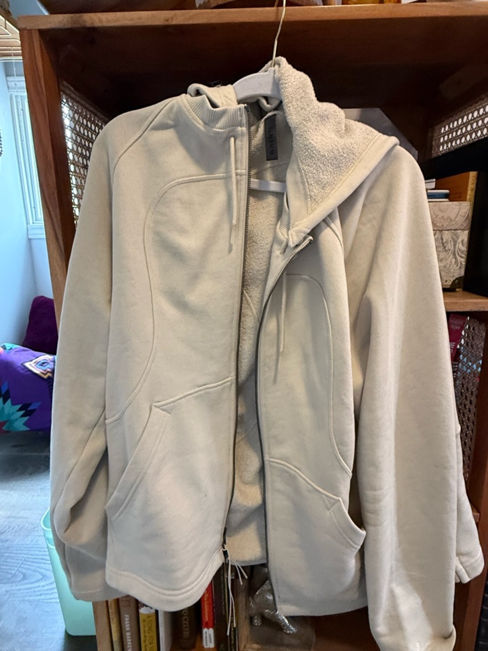 lululemon athletica Light Beige/Taupe Full-Zip Hoodie Jacket